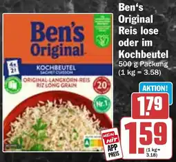 HIT Ben's Original Reis lose oder im Kochbeutel Angebot