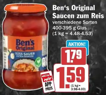 HIT Ben's Original Saucen zum Reis Angebot