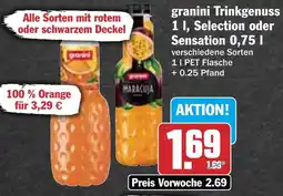 HIT granini Trinkgenuss, Selection oder Sensation Angebot