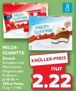 Kaufland MILCHSCHNITTE Snack Angebot