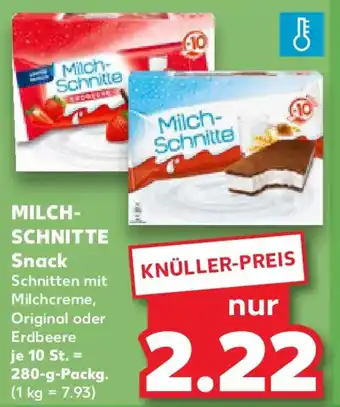 Kaufland MILCHSCHNITTE Snack Angebot