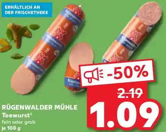 Kaufland RÜGENWALDER MÜHLE Teewurst Angebot