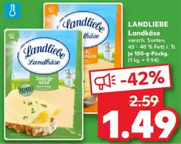 Kaufland LANDLIEBE Landkäse Angebot