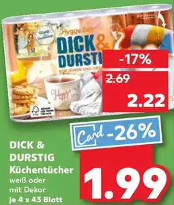 Kaufland DICK & DURSTIG Küchentücher Angebot