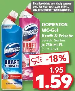 Kaufland DOMESTOS WC-Gel Kraft & Frische Angebot