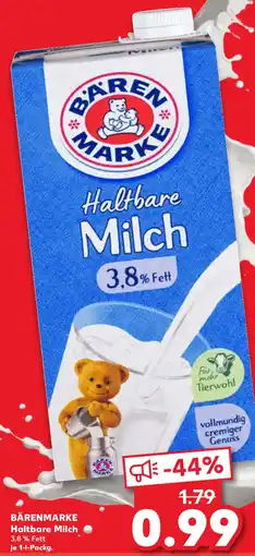 Kaufland BÄRENMARKE Haltbare Milch Angebot