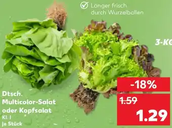 Kaufland Dtsch. Multicolor-Salat oder Kopfsalat Angebot