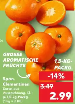 Kaufland Span. Clementinen Angebot