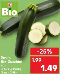 Kaufland Span. Bio-Zucchini Angebot