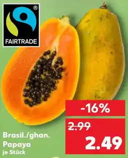 Kaufland Brasil./ghan. Papaya Angebot