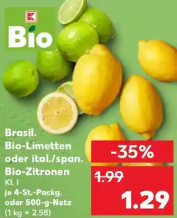 Kaufland Brasil. Bio-Limetten oder ital./span. Bio-Zitronen Angebot