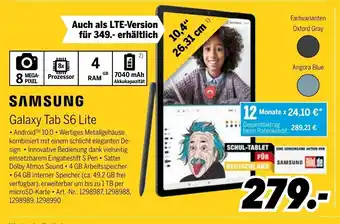 MEDIMAX Samsung Galaxy Tab S6 Lite Angebot