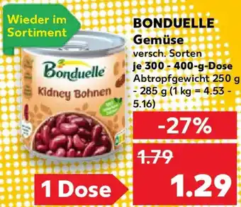 Kaufland BONDUELLE Gemüse Angebot