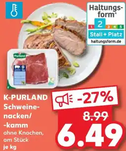Kaufland K-PURLAND Schweinenacken/ -kamm Angebot