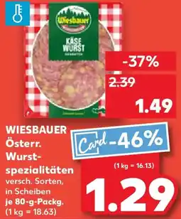 Kaufland WIESBAUER Österr. Wurstspezialitäten Angebot
