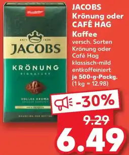 Kaufland JACOBS Krönung oder CAFÉ HAG Kaffee Angebot