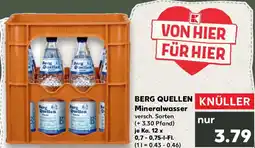 Kaufland BERG QUELLEN Mineralwasser Angebot