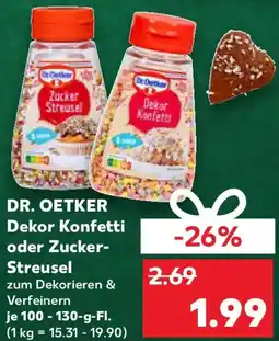Kaufland DR. OETKER Dekor Konfetti oder Zucker- Streusel Angebot