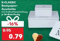 Kaufland K-CLASSIC Backpapier- Zuschnitte Angebot