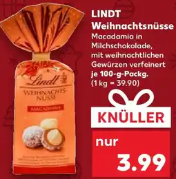 Kaufland LINDT Weihnachtsnüsse Angebot