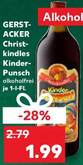 Kaufland GERSTACKER Christkindles Kinder- Punsch Angebot