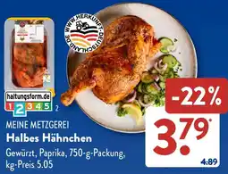 Aldi Süd MEINE METZGEREI Halbes Hähnchen Angebot