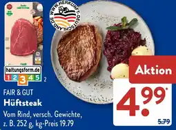Aldi Süd FAIR & GUT Hüftsteak Angebot