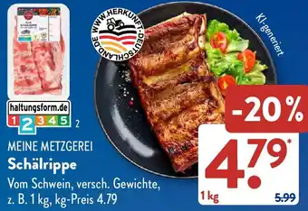 Aldi Süd MEINE METZGEREI Schälrippe Angebot