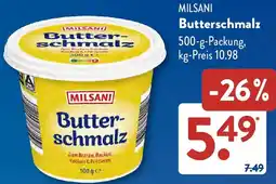 Aldi Süd MILSANI Butterschmalz Angebot