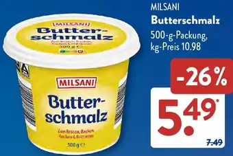 Aldi Süd MILSANI Butterschmalz Angebot