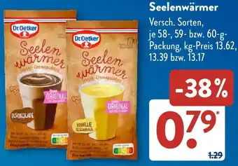 Aldi Süd DR. OETKER Seelenwärmer Angebot