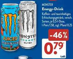 Aldi Süd MONSTER Energy-Drink Angebot