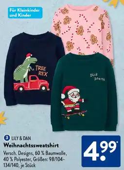Aldi Süd LILY & DAN Weihnachtssweatshirt Angebot