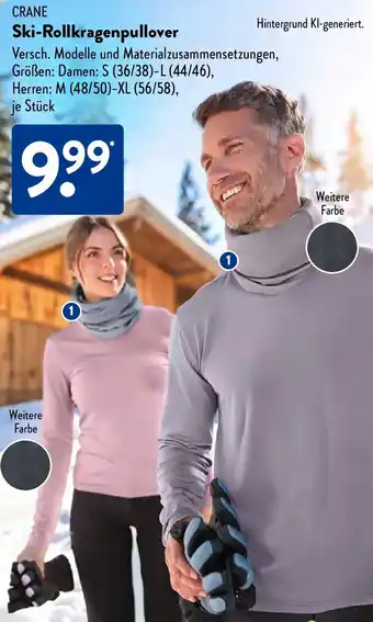 Aldi Süd CRANE Ski-Rollkragenpullover Angebot