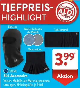 Aldi Süd CRANE Ski-Accessoire Angebot