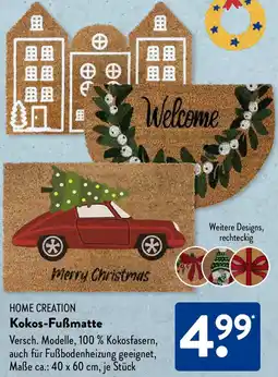 Aldi Süd HOME CREATION Kokos-Fußmatte Angebot