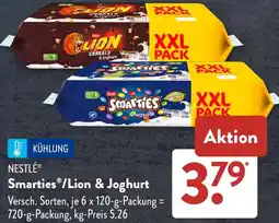 Aldi Süd NESTLÉ Smarties /Lion & Joghurt Angebot