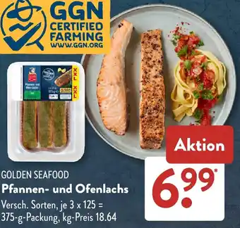 Aldi Süd GOLDEN SEAFOOD Pfannen- und Ofenlachs Angebot