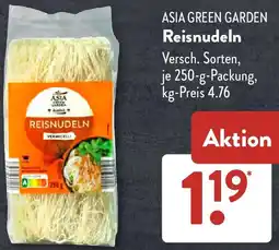 Aldi Süd ASIA GREEN GARDEN Reisnudeln Angebot
