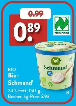 Aldi Süd Bio Schmand Angebot
