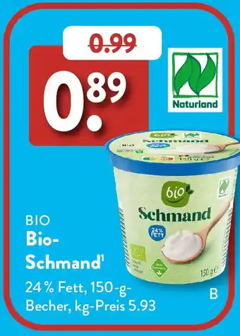 Aldi Süd Bio Schmand Angebot