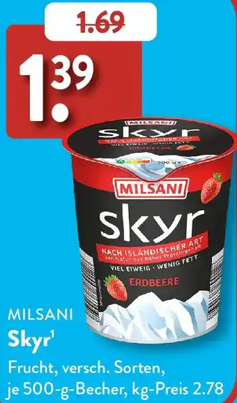 Aldi Süd MILSANI Skyr Angebot