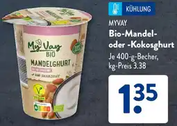 Aldi Süd MYVAY Bio-Mandel oder Kokosghurt Angebot