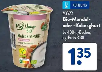 Aldi Süd MYVAY Bio-Mandel oder Kokosghurt Angebot