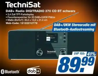 expert Techno Land TechniSat DAB+ Radio DIGITRADIO 370 CD BT schwarz Angebot