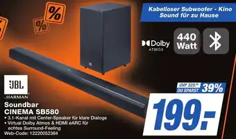 K+B Expert JBL Soundbar CINEMA SB580 Angebot