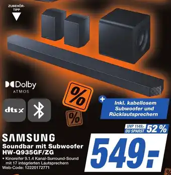 K+B Expert SAMSUNG Soundbar mit Subwoofer HW-Q935GF/ZG Angebot