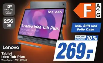 K+B Expert Lenovo Tablet Idea Tab Plus Angebot