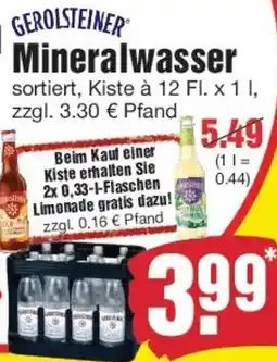 Edeka GEROLSTEINER Mineralwasser Angebot