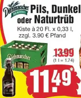 Edeka Dithmarscher Pils, Dunkel oder Naturtrüb Angebot